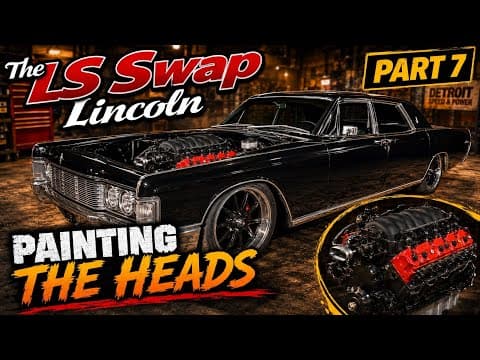 The Lincoln LS Swap: Prepping and Painting the Heads #automobile #mechanic #lsswap