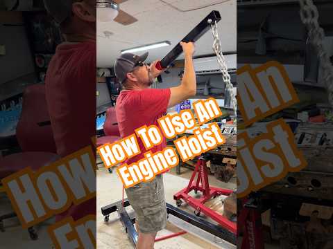 Skip the Pumping with This Engine Hoist Trick #diy #mechanic #hack